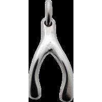 Silver Wishbone Charm