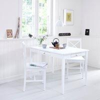 SMALL OFFICE & DINING TABLE in White