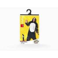 Smiffy's Adult men's Penguin Costume, Hooded All in One, Party Animals, Serious Fun, Size M, 23632