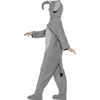 Smiffy's Adult Unisex Elephant Costume, All In One Jumpsuit, Size: M, Color: Grey, 27827