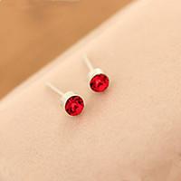 Small And Exquisite Exquisite Multicolor Small Round Stud Earrings