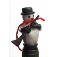 Snowman Wine Stopper & Cake Decoration