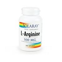 Solaray L-Arginine 500mg 100 capsule (1 x 100 capsule)