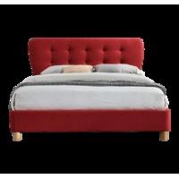 Sova Fabric Bed - Ruby Red Small Double