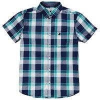 SoulCal Short Sleeve Check Shirt Junior Boys