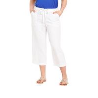 So Fabulous Linen Cropped Trousers