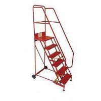 STEPS MOBILE, KNOCK-DOWN 6 TREADS     COLOUR RED