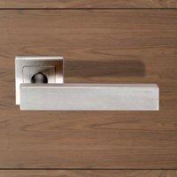 Steelworx SSL1403 Lever Latch Handles on Square Sprung Rose