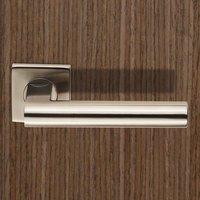 Steelworx SSL1407 Lever Latch Handles on Square Sprung Rose