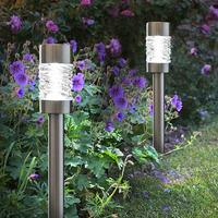 Stainless Steel Solar Stake Light pack of 4