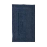 Supreme Turkish Cotton Bath Mat (1 + 1 FREE), Navy, Cotton