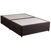 Sweet Dreams Amber Faux Leather Divan Base - Single - Platform - Chocolate - None