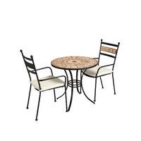 Terracotta Mosaic Table & 2 Chairs