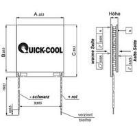 Thermoelectric cooler (high performance) 4.2 V 6 A 14.6 W (A x B x C x H) 15 x 30 x - x 3.8 mm QuickCool