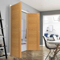 Thrufold Tigris Oak 2+1 Folding Door - Prefinished