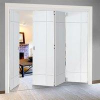 Thrufold Lyric White 3+1 Folding Door