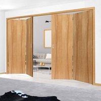 Thrufold Arcos Oak 2+2 Folding Door - Prefinished