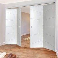 Thrufold Elektra White 2+2 Folding Door