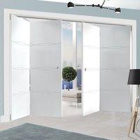 Thrufold Aster White 2+2 Folding Door