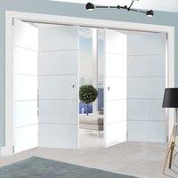 Thrufold Adelphi White 2+2 Folding Door