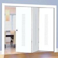 Thrufold Criterion White 3+0 Folding Door