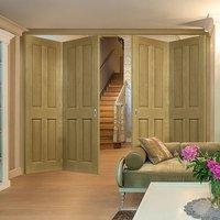 Thrufold Bury Oak 2+2 Folding Door - Prefinished