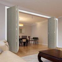 Thrufold Nuance Viridis Cream Flush 2+2 Folding Door - Pre-finished