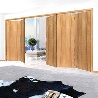 Thrufold Arcos Oak 3+2 Folding Door - Prefinished