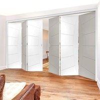 Thrufold Elektra White 3+3 Folding Door