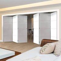 Thrufold Aster White 3+3 Folding Door