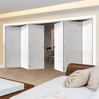 Thrufold Adelphi White 3+3 Folding Door