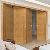 Thrufold Tigris Oak 3+1 Folding Door - Prefinished