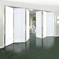 Thrufold Lyric White 3+3 Folding Door