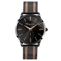 Thomas Sabo Mens Rebel Black and Rose Gold Strip Watch