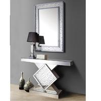 Tivoli Console Table In A Mirrored Bubbled Effect