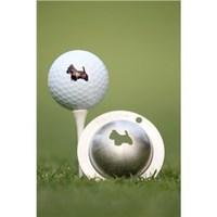 Tin Cup Ball Marker - Scotty the Terrier