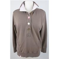 Tom Joules - Size 16 - Chocolate - Oversised Button Sweatshirt