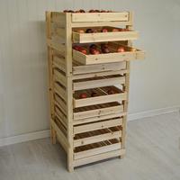 Traditional Wooden Apple Storage Rack (10 Drawer) by Selections