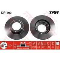 TRW DF1803 Brake Disc