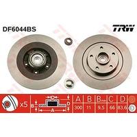 TRW DF6044BS Brake Disc Single