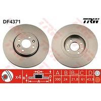 TRW DF4371 Brake Disc