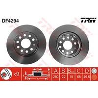 TRW DF4294 Brake Disc