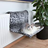 Trixie Snow Leopard Plush Radiator Cat Bed