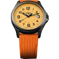 Traser H3 Watch Officer Pro Gun Metal Orange Rubber