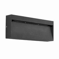 Tuscana 6W LED Rectangle Indirect Wall Guide Matt Black IP44 350LM - 85719