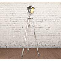 TWO TONE INDUSTRIAL TRIPOD FLOOR LAMP