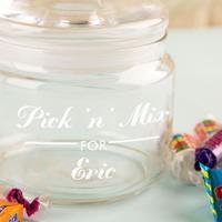 Unique Favourite Sweet Glass Jar