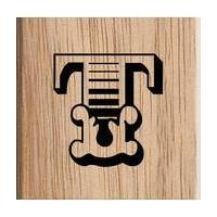 Uppercase Alphabet Letter T Stamp 3.8 x 3.8 cm