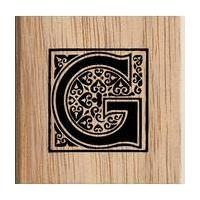 Uppercase Alphabet Letter G Stamp 3.8 x 3.8 cm