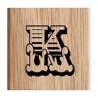 Uppercase Alphabet Letter K Stamp 3.8 x 3.8 cm